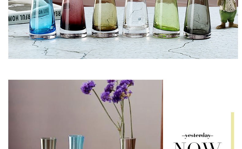 Title 4, European Creative Glass Transparent Flower Vase...