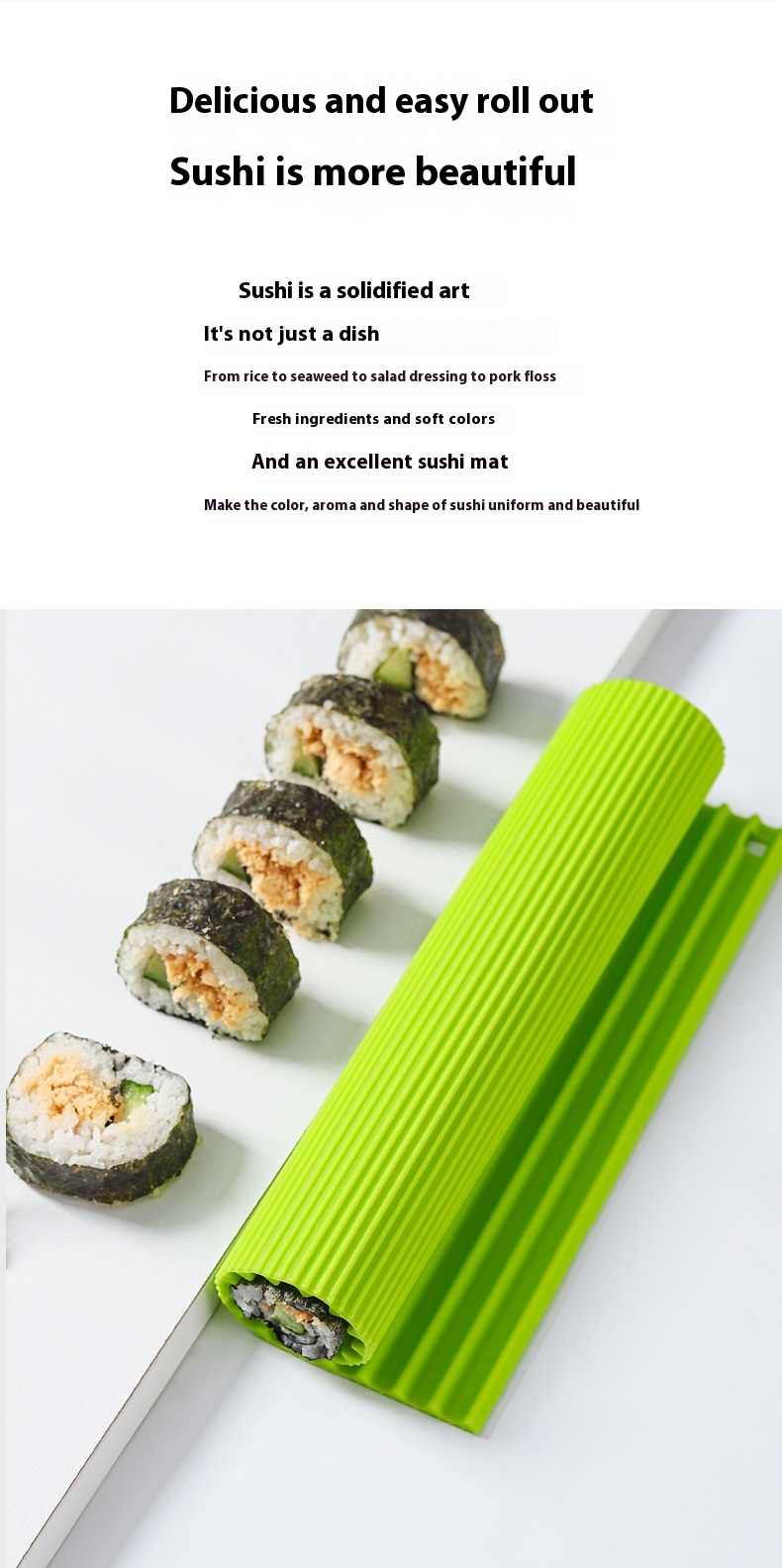 Title 7, Silikonowa Maska Sushi Hand Roll z Wodorostami ...