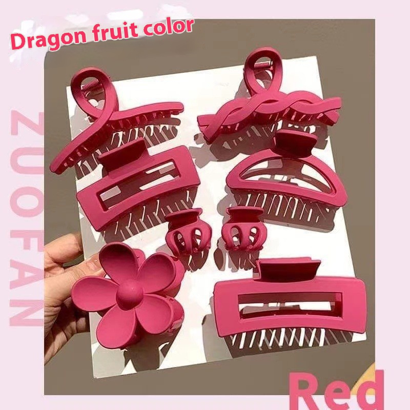 Title 4, Colorful Suit Grip Large Simplicity Barrettes Suit