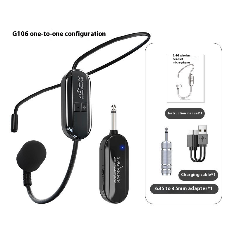 Title 5, 24g Wireless Headset Microphone Little Bee Teac...