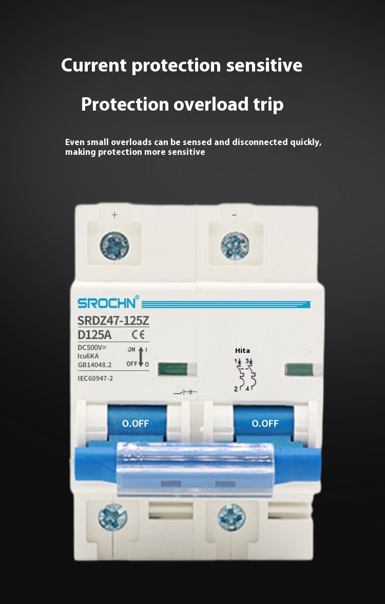 Title 10, Photovoltaic Direct Current Breakers 2 P100A125...