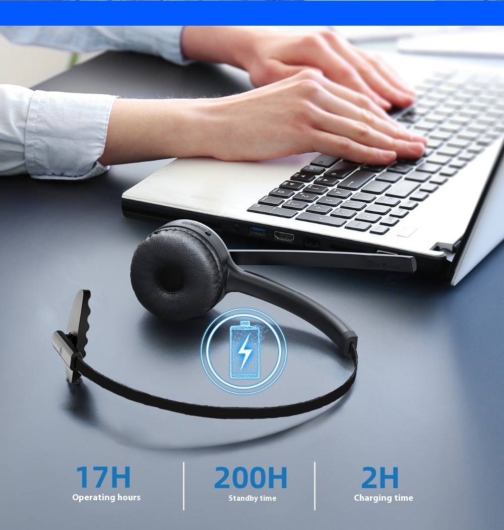 Title 4, Wireless Bluetooth 50 Headset Headset Computer ...