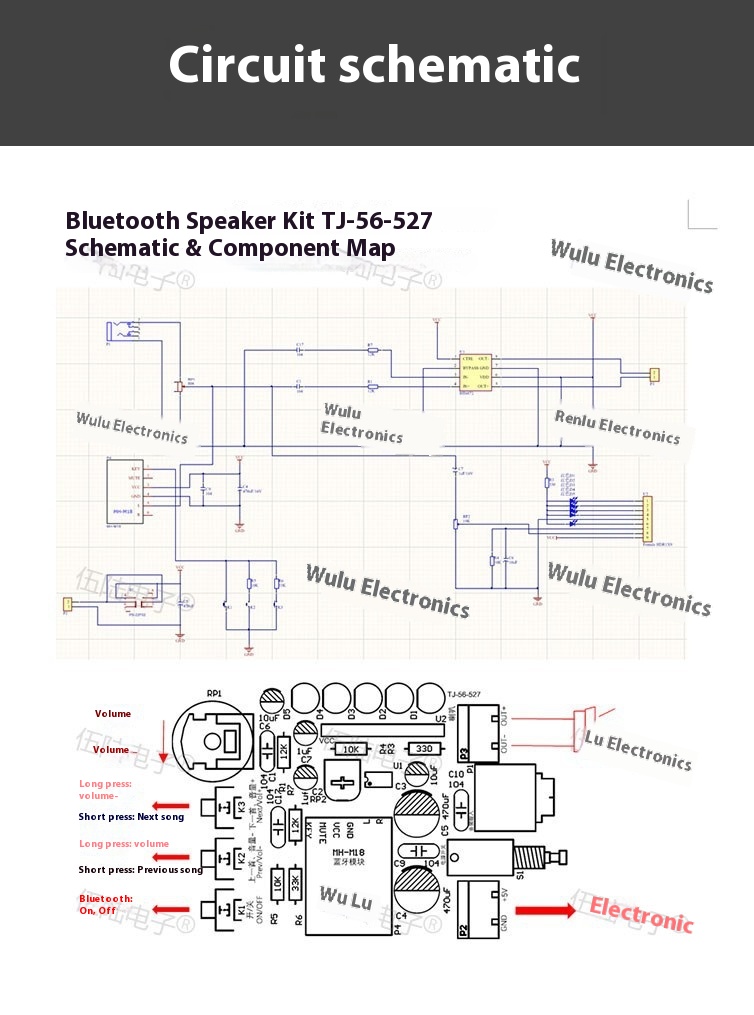 Title 8, Bluetooth Audio Electronic Kit Parts