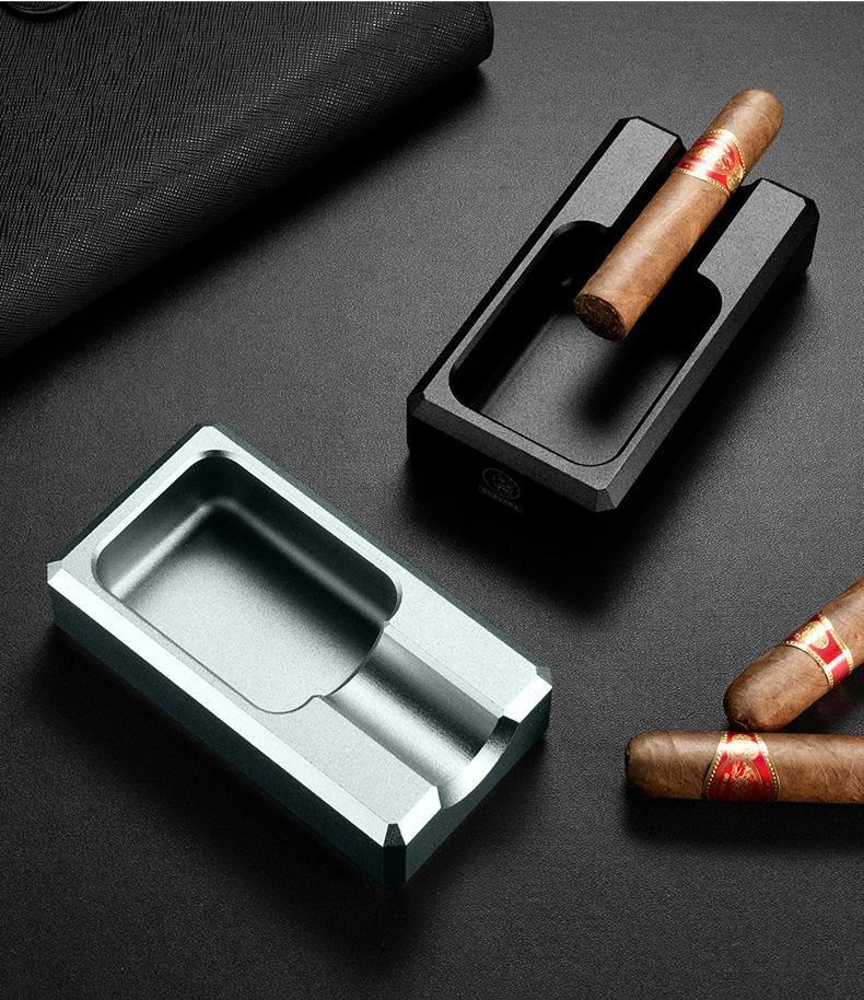 Title 6, Frosted Metal Creativity Portable Cigar Ashtray...