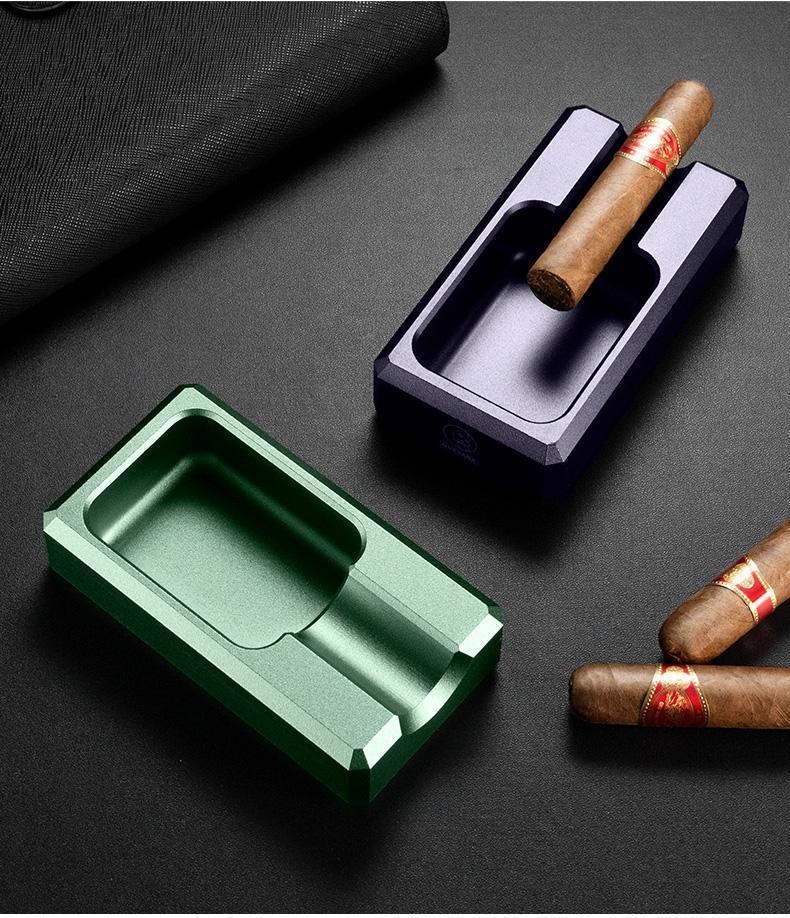 Title 7, Frosted Metal Creativity Portable Cigar Ashtray...