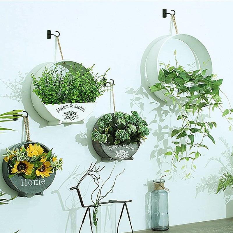 Title 4, Ceiling Flower Basket Plant Hook Wall-mounted L...