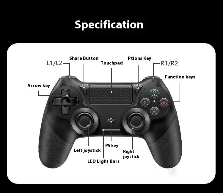 Title 1, P4 Wireless Game Handle Multifunction