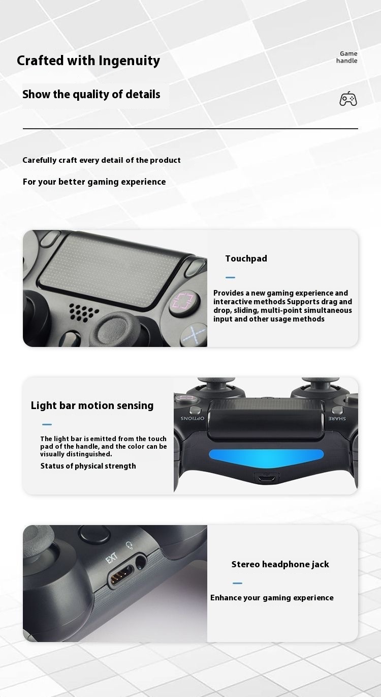 Title 4, P4 Wireless Game Handle Multifunction