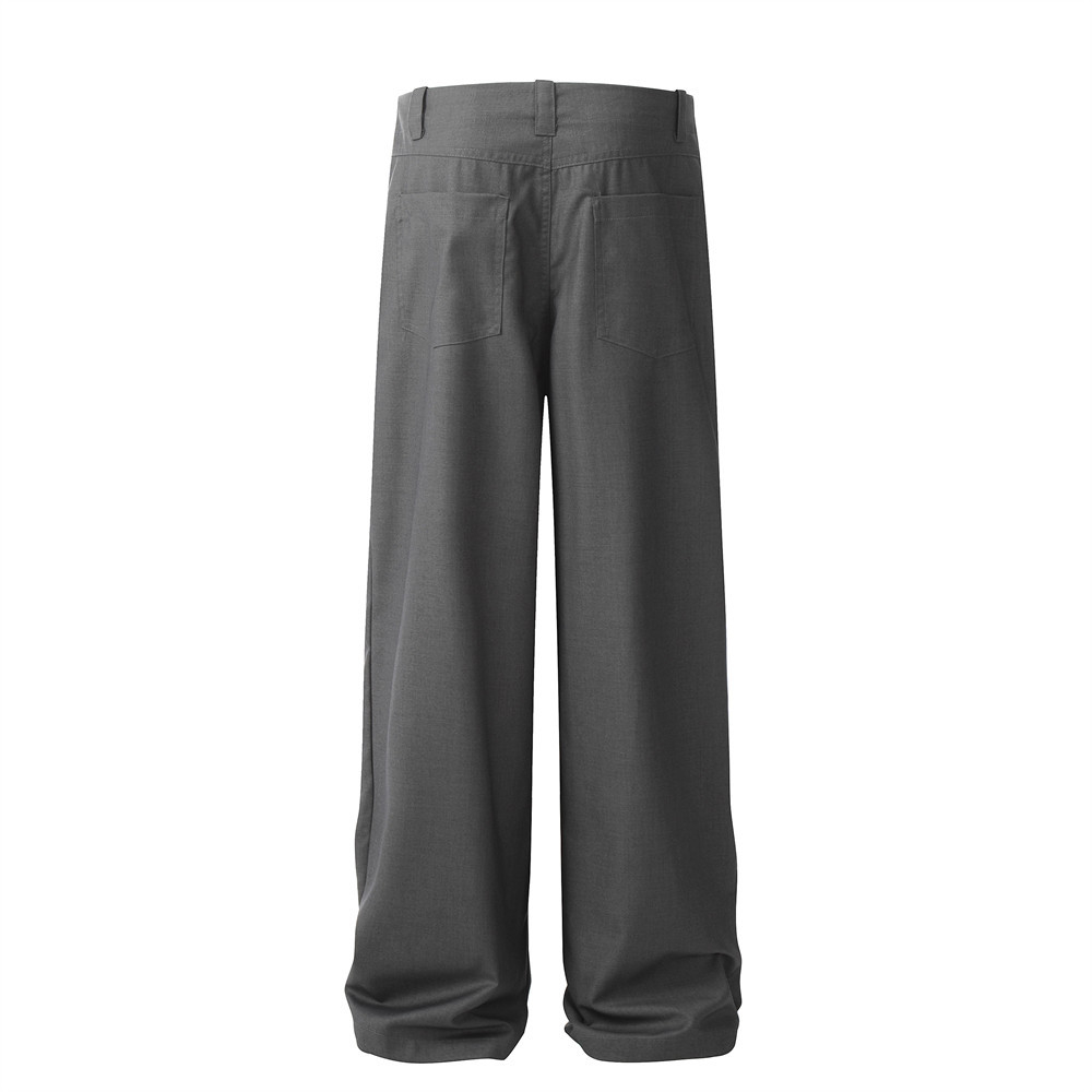 Title 4, Pantalon droit ample pour homme, style américai...