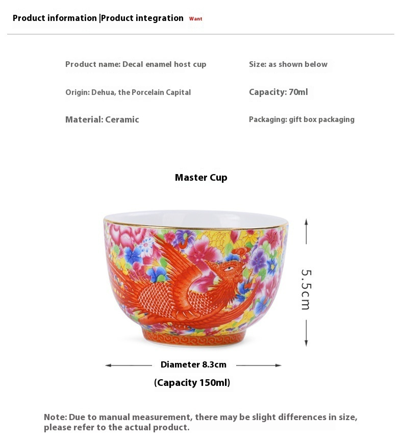 Title 1, Enamel Master Cup Porzellan Kung Fu Tee-Set Anz...