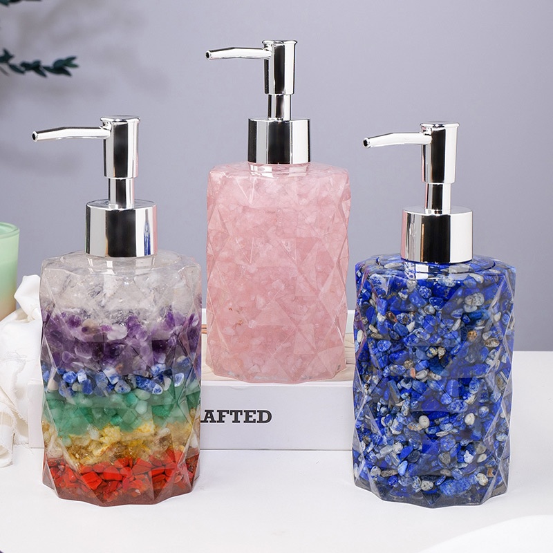 Title 3, Natural Crystal Gravel Cosmetics Storage Bottle