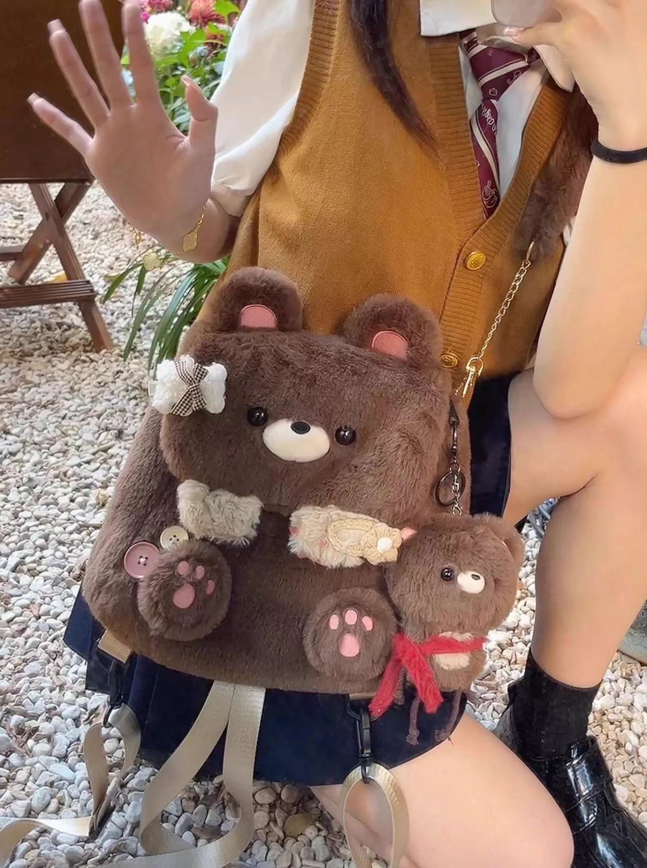 Cute Bear Bag Kawaii Plush | Large Capacity