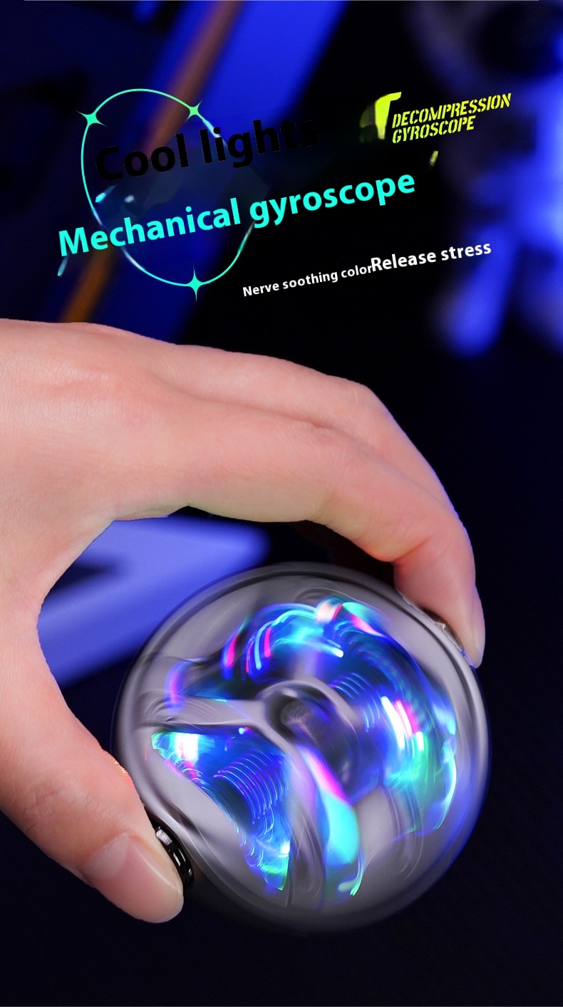 Title 8, Mech Glowing Fingertip Spinning Top Charging Li...