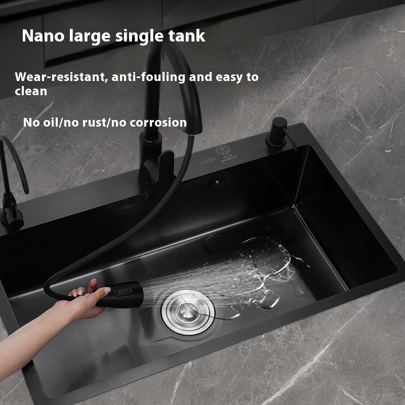 Title 5, Factory Straight Hair Stainless Steel Nano Sink...