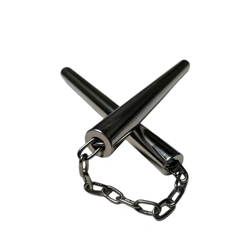 Title 2, Stainless Steel Extended Nunchaku For Home Use