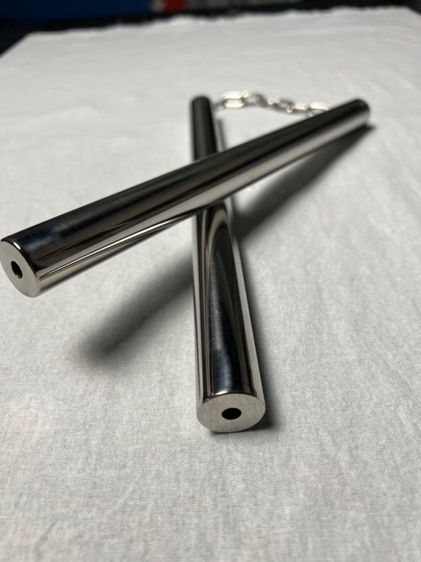 Title 3, Stainless Steel Extended Nunchaku For Home Use