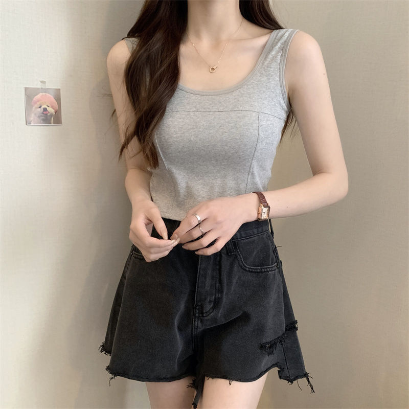 Title 4, Womens Korean-Style Solid Color Camisole – A V...