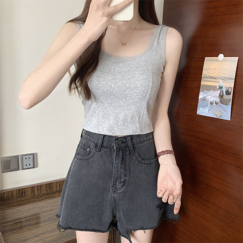 Title 7, Womens Korean-Style Solid Color Camisole – A V...