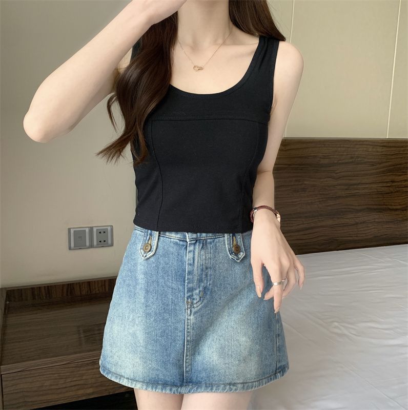 Title 10, Womens Korean-Style Solid Color Camisole – A V...