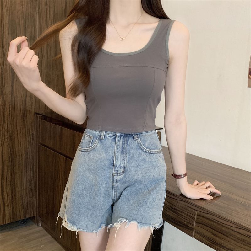 Title 13, Womens Korean-Style Solid Color Camisole – A V...