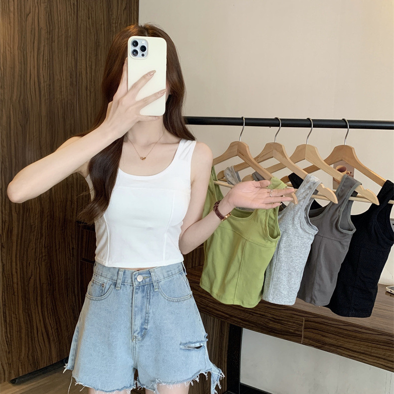 Title 17, Womens Korean-Style Solid Color Camisole – A V...