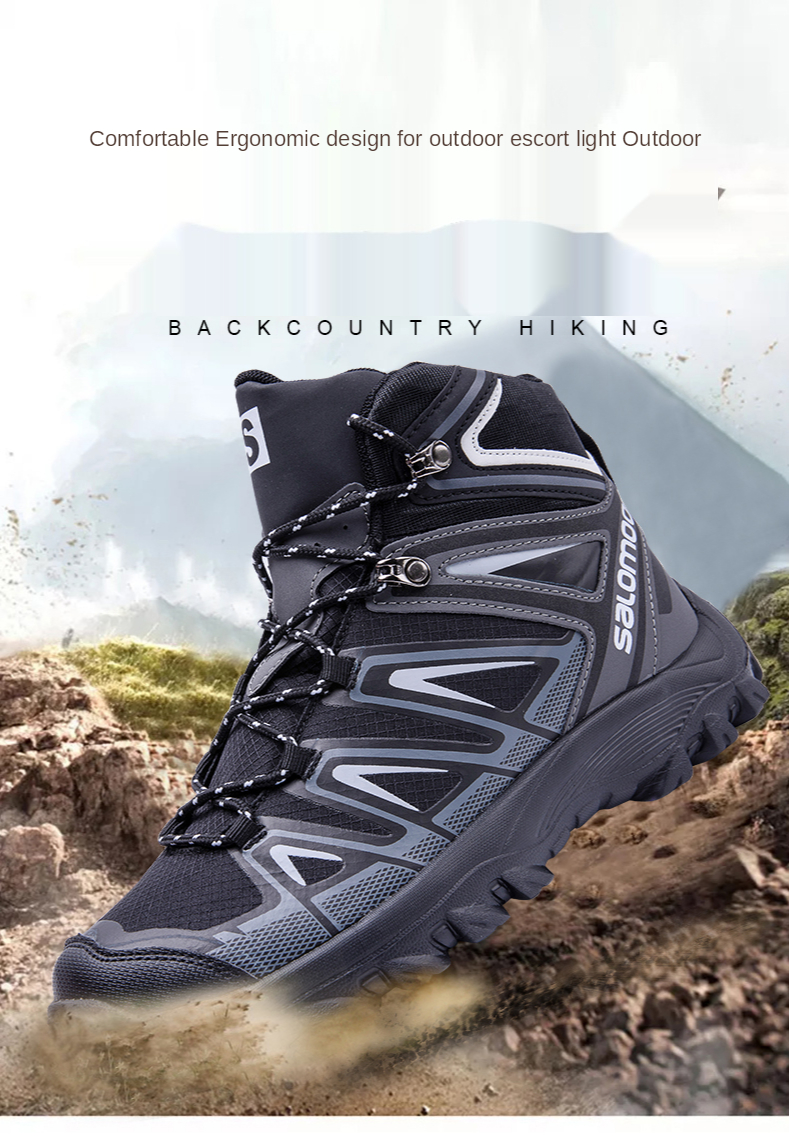 Title 15, Botas de trekking masculinas de cano alto taman...