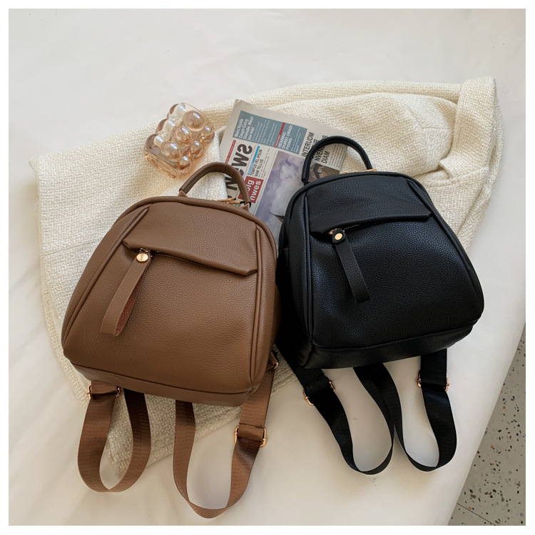 Title 14, Fashion PU Backpack Soft Small Bags Women Cute ...