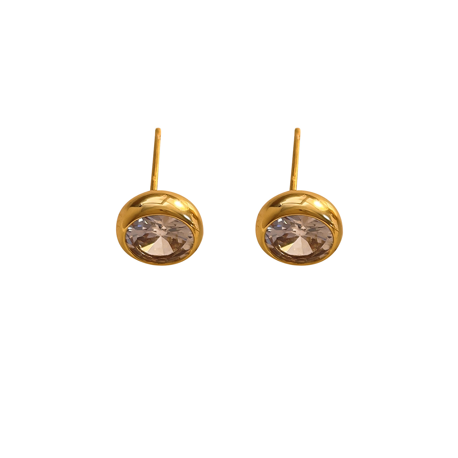 Title 4, Fashion Simple Refined Zircon Stud Earrings