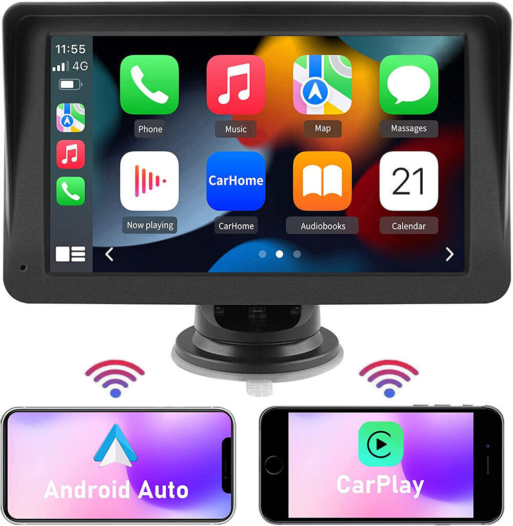 Title 3, 7-inch Portable Wireless Carplay Car Smart Scre...