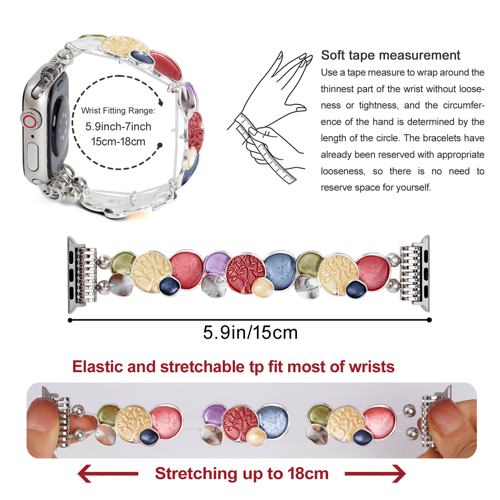 Title 8, Watch Color Alloy Watch Bracelet