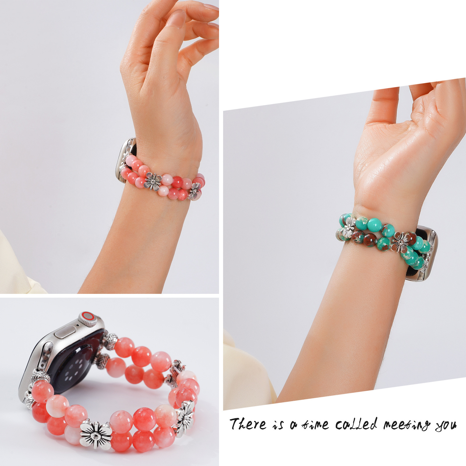 Title 10, European And American Beaded Watch Bracelet