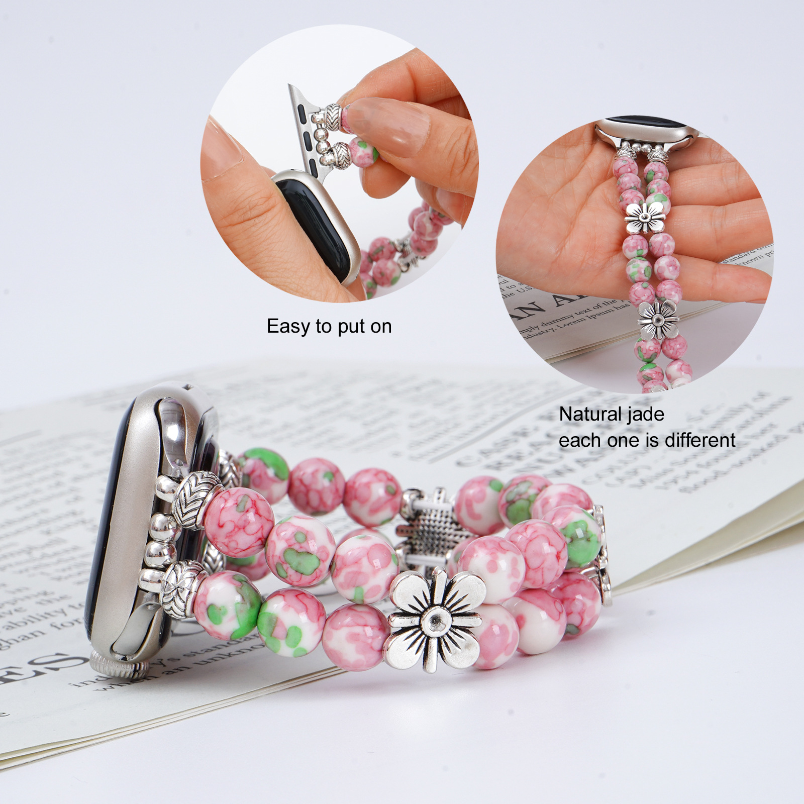 Title 13, European And American Beaded Watch Bracelet