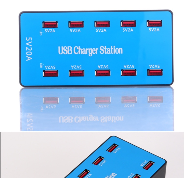 Title 13, 10-Port 20-Port Mobile Phone Flat Porous USB So...