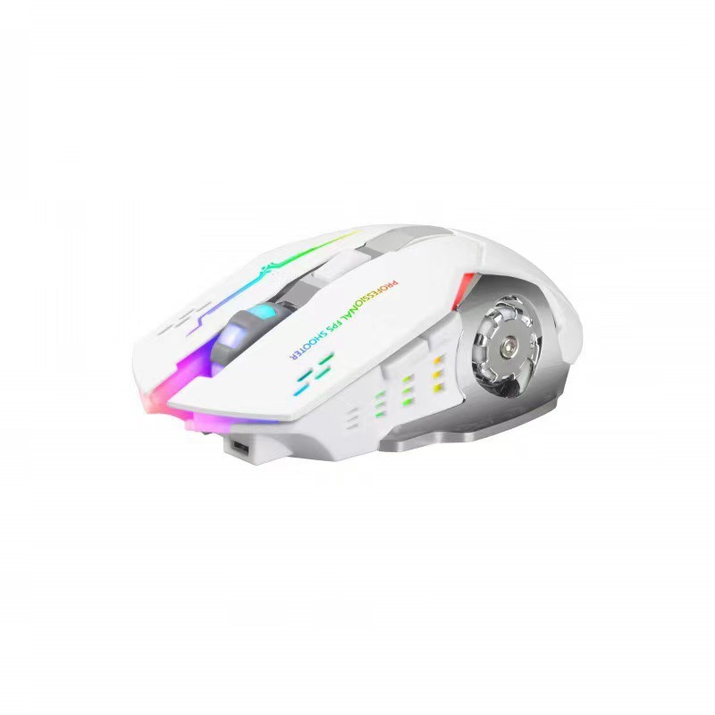 Title 2, Luminous Game Mouse Mute Rechargeable Bluetooth...