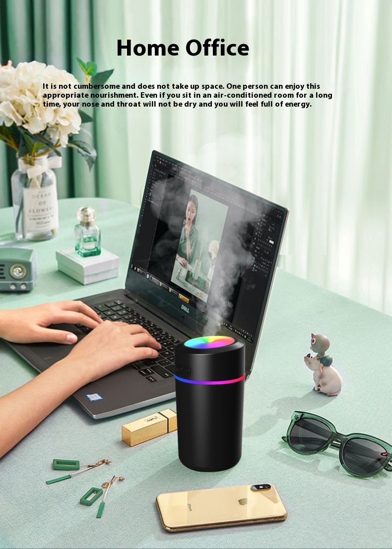 Title 7, Colorful Humidifier Desktop Home Mute Spray Hyd...