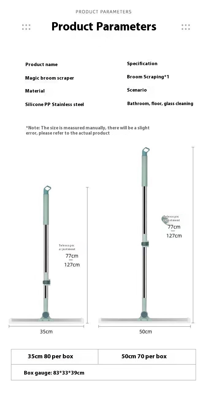 Title 4, Wiper Blade Telescopic Rod Silicone Scraper Magic