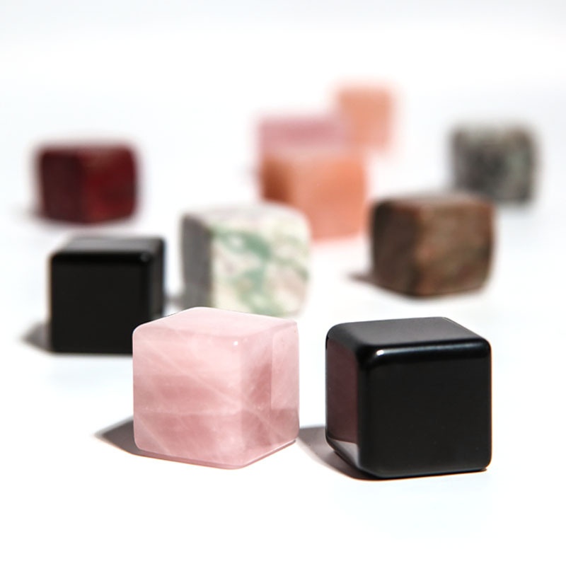 Title 5, Colored Whiskey Whisky Stone Square Jade