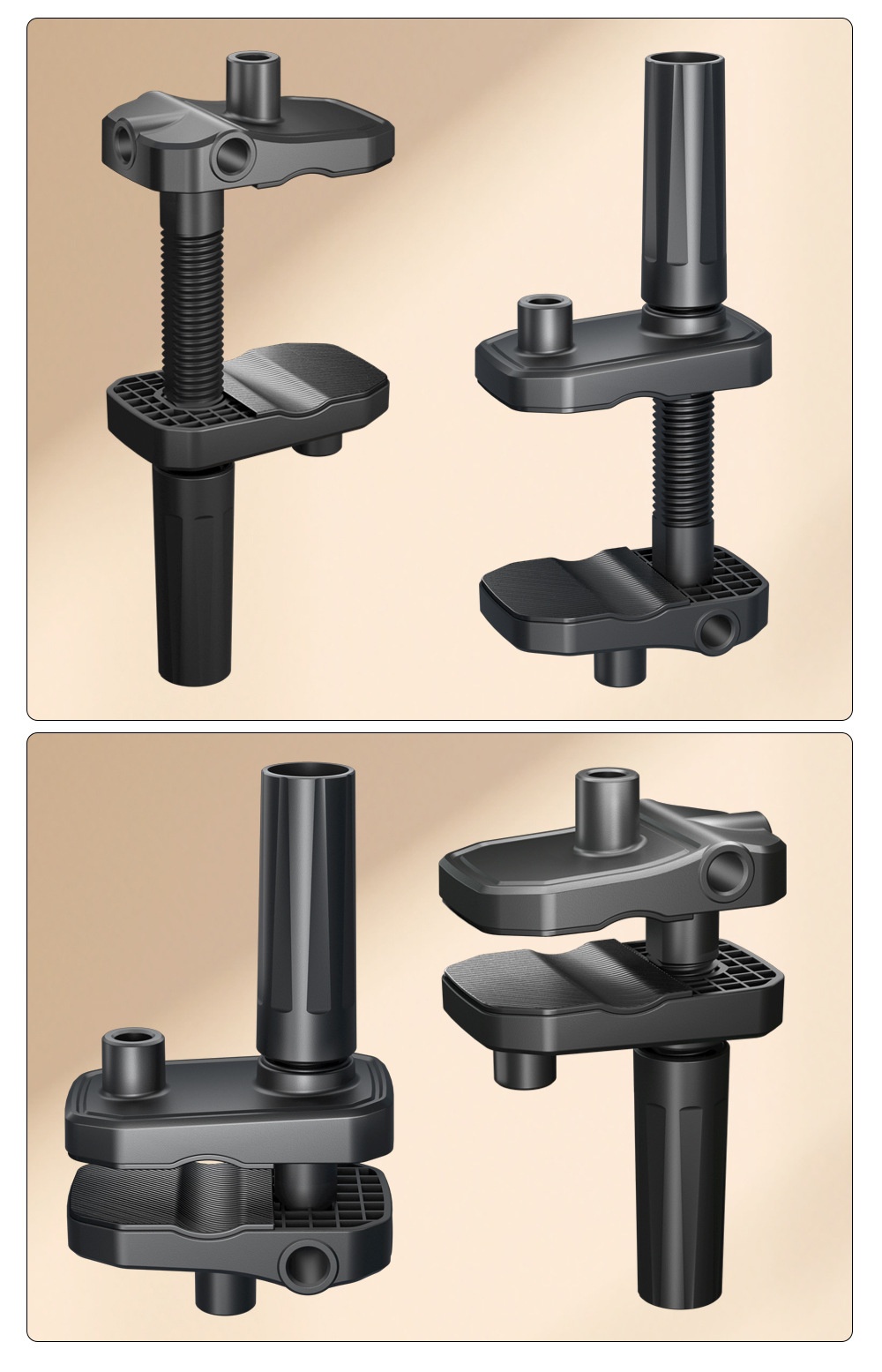 Title 5, J2 Cantilever Base Clamp Universal Bedside Tabl...