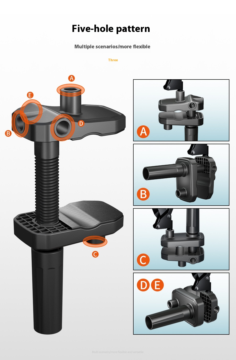 Title 13, J2 Cantilever Base Clamp Universal Bedside Tabl...