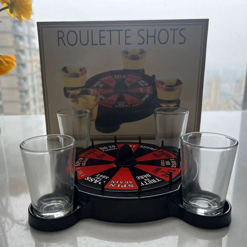 Title 3, Theluckyroller Roulette Wheel Wine Set Rotary T...