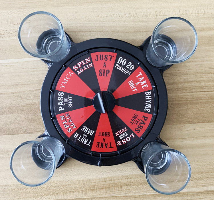 Title 4, Theluckyroller Roulette Wheel Wine Set Rotary T...