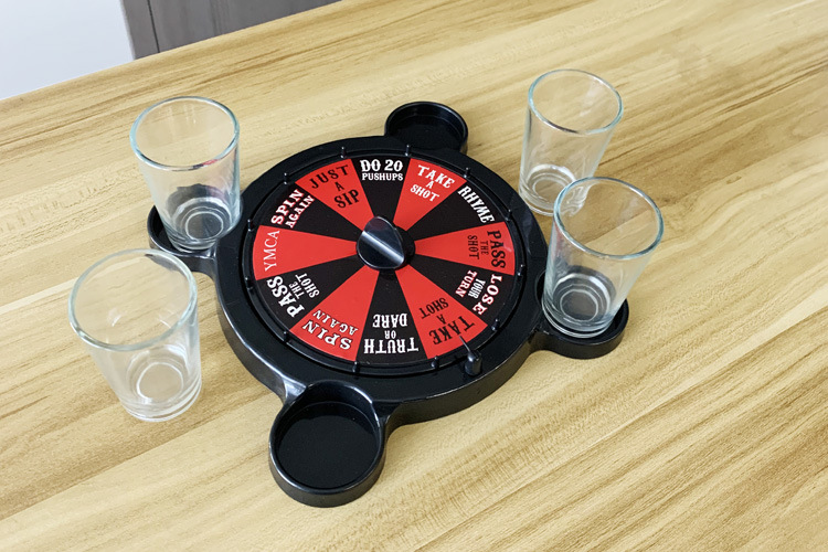 Title 5, Theluckyroller Roulette Wheel Wine Set Rotary T...