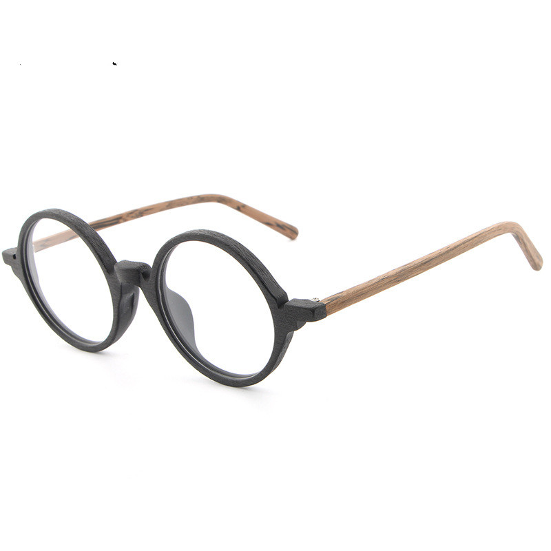 Title 2, Plate wood grain glasses frame retro art new gl...