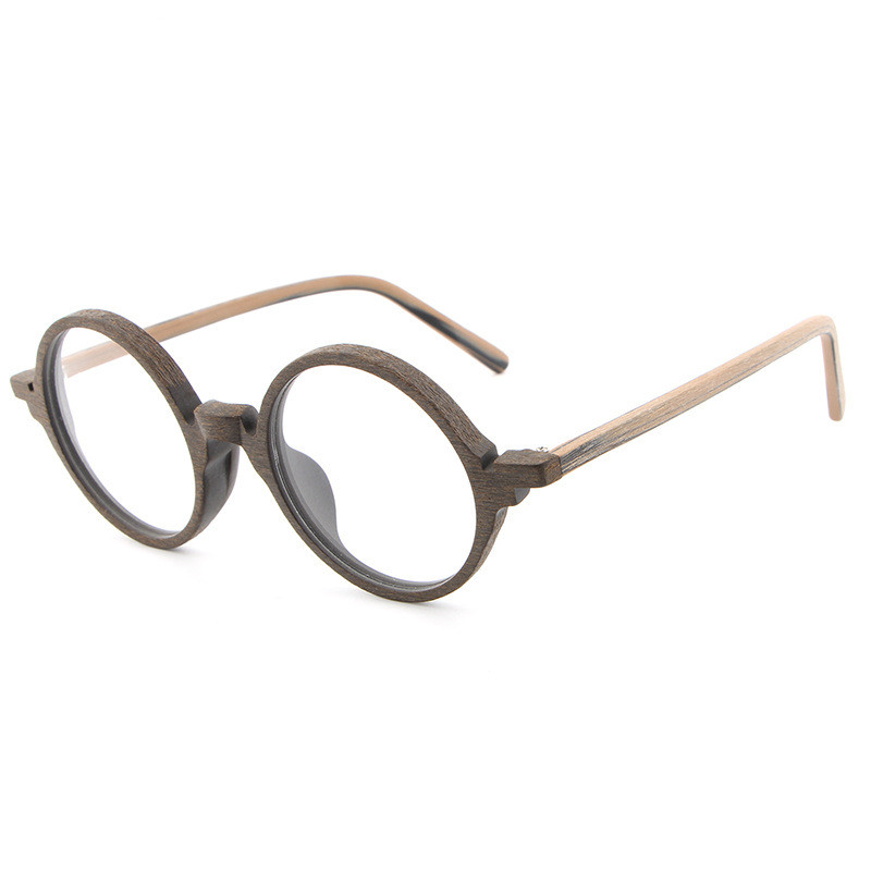 Title 5, Plate wood grain glasses frame retro art new gl...