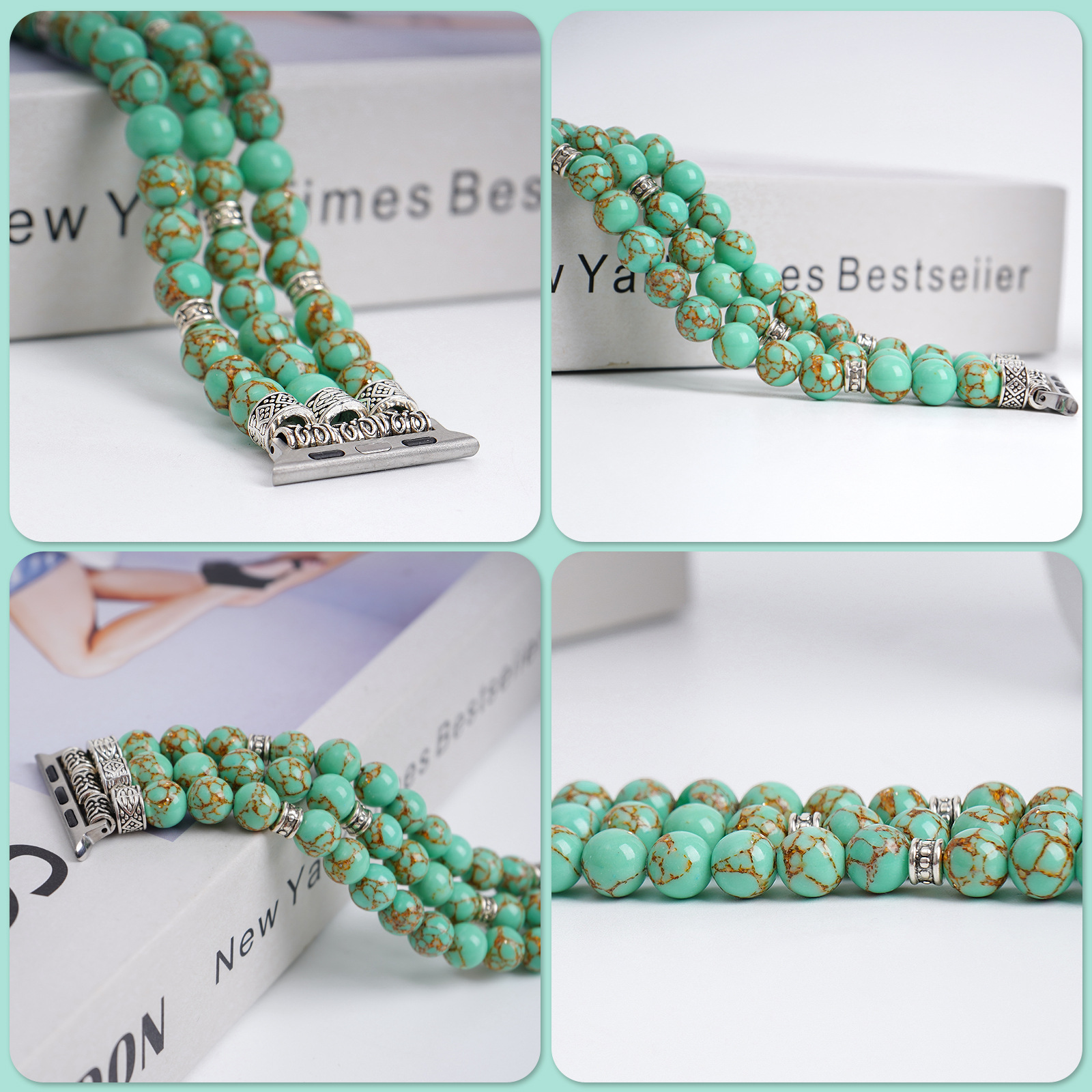 Title 8, Strap Beads String Watch Bracelet