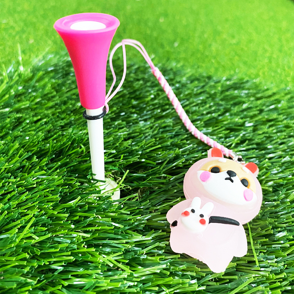 Title 3, Golf Tee Shining Ball Nail Cute Shiba Inu