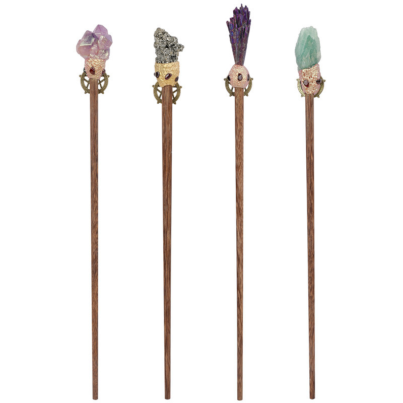 Title 6, Creative Natural Crystal Mineral Stone Magic Wand