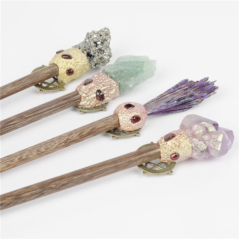 Title 8, Creative Natural Crystal Mineral Stone Magic Wand