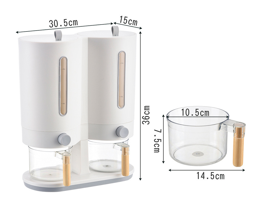 Title 1, Creative Measurement Pressing Rice Storage Bucket