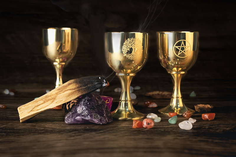 Title 6, Three-phase Moon Pentagram Decoration Cup